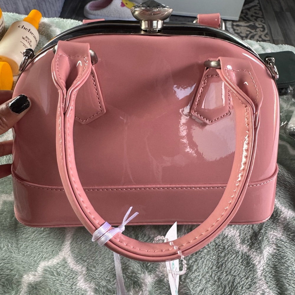 Pink Patent Leather Handbag - Picture 2 of 9